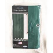 PVC Liner Hunter Green Shower Curtain-24pcs/cs