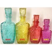 800ml L Size Colored Glass Wine/Liquor Decanter-12PCS/CS
