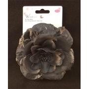 #005-337-Silk Floral Brooch / Beak Clip-12pcs/cs