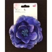 #005-341-Silk Floral Brooch / Beak Clip-12pcs/cs