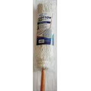 No. 32(420g) Cotton Mop with painted wood stick- 12 pcs/cs