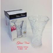 # 802W-25 Glass Vase, Clear Glass, Size H 10