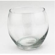 # 647-09 Round Glass Vase/Fish bowl/candle holder- Dia 4.3