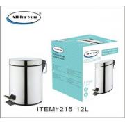 3.2 Gal/12L Stainless Steel Pedal Waste Bin- 4pcs/cs