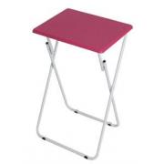 #7029-Rose 19Wx15Dx26H PVC top Folding Table-6 PCS/CS