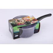 #2294, 2.2QT/20cm Carbon Steel Non-STICK Saucepan with Glass Lid-6PCS/CS
