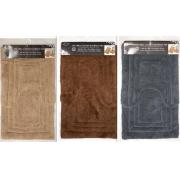  #i1424-2,Mixed Color 2PC 100% Cotton Bathroom Mat Set-12SETS/CS