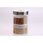  #821H,41OZ/1200ml Glass Jar with Metal Lid-24PCS/CS