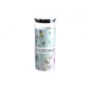 #8247, 1350ml/46OZ Brosilicate Glass Jar with Metal Lid -12PCS/CS