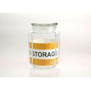 #8219 800ml/27 OZ Glass Jar with Glass Lid with PE Seal 24PCS/CS
