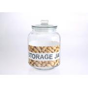 #8203-5480ml/1.5 Gal Glass Jar with Glass lid and PE Seal-4PCS/CS