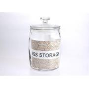 #8206-7000ml/1.8 Gal Glass Jar with Glass Lid and PE Seal-4 PCS/CS