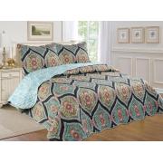  #510-115, Twin Size Quilt Set with Multiple Color Prints