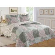Twin Size Quilt Set with Multiple Color Prints