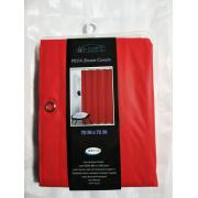 #1757-12 Red Heavy Duty PEVA Shower Curtain Liner-12pcs/cs