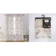 #P-079 Nina Chocolate Color Dolly Print Window Curtain Panel-24PCS/CS