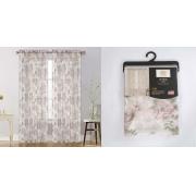 #P-079 Nina Chocolate Color Dolly Print Window Curtain Panel-24PCS/CS	