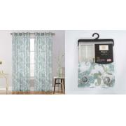 #P-082, Bella L-Green Color Dolly Print Window Curtain Panel-24PCS/CS	