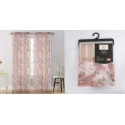 #P-088 Vicky Peach Color Dolly Print Window Curtain Panel-24PCS/CS	
