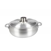 #2186, No. 26 (Dia 50x18cmH) Aluminum Caldero with Aluminum Lid-2PCS/CS	