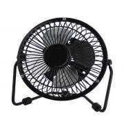 #F104-BK,4 Inch USB Fan with 4 Aluminum Blades and Adapter-12PCS/CS