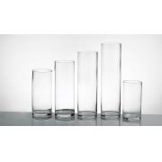 Dia 10cm/H20cm Cylinder  Glass Vase -12pcs/cs