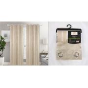 #P-133, Paula Blackout Taupe Jacquard Grommet Panel-24pcs/cs