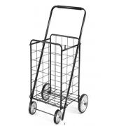 #NC-160-BK, Heavy Duty L Size Shopping Cart with 4 Metal Wheels -3PC/CS