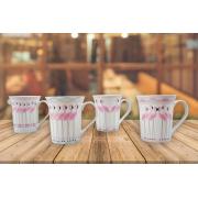 #1036, New Bone China Mugs- 36 pcs/cs