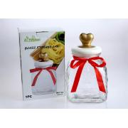 95oz/2800ml Glass Jar with Ceramic Lid 6PCS/CS