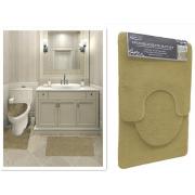 #1408-3, 7mm pile Taupe color 3PC Solid bath mat-12sets/cs