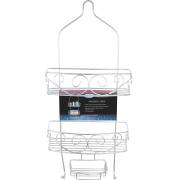 #3821, 2 Layer Chrome Plated Shower Caddy-6PCS/CS