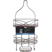  #3823, 2 Layer Copper Plated Interlocking Shower Caddy-6PCS/CS