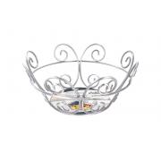 #397-F, Chrome Plated Fruit Basket-10PCS/CSET