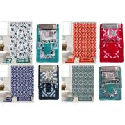 #1412-MIX1, 15-PC Jacquard bathroom set-Mix color-12 PCS/CS