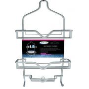 #3836-GUN, Dark Gray Gunmetal Color Streamline Aluminum Shower Caddy-6PCS/CS