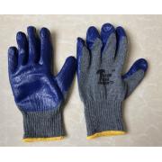 #G105 8 Pairs Latex Palm Work Gloves in Blue -10 Bags/Strip