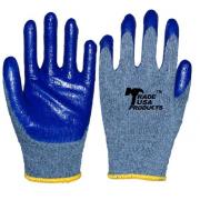 #G106 12 Pairs Latex Palm Work Gloves in Blue - 6 bags /cs