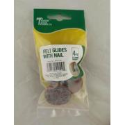 4PCS FELT GLIDES WITH NAIL - 15 Sets/cs