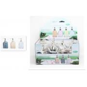 Mixed Color Glass Soap Dispenser with display Box-24PCS/CS