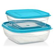 1.6L+2.4L 4PC Plastic Food Container-12 SETS/CS