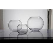 Max Dia 20cm/H20cm Glass Fish Bowl-6PCS/CS