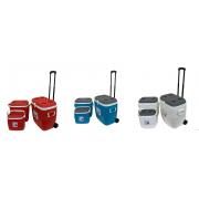 #C001ABC, Random Color (41L+20L+8L)Ice Box Combo Set with Wheels and Trolley-1 SET/CS 